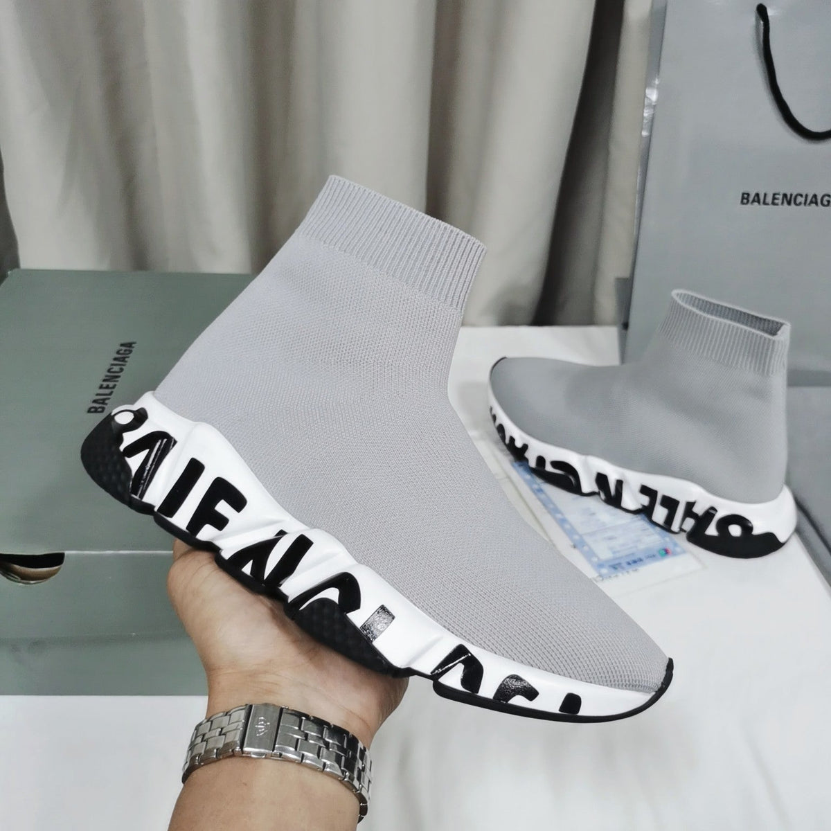 B A L E N C I A G A =SOCKS Sneakers= [5 Colours Available]