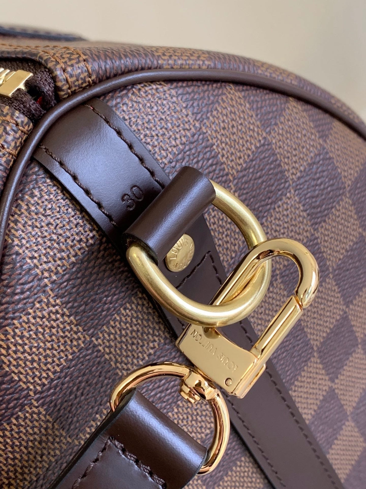 Brown color handbag speedy 30 cm