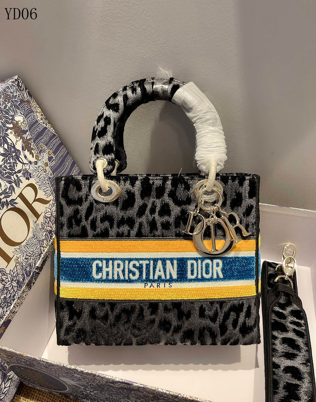 D i o r lady 24cm leopard