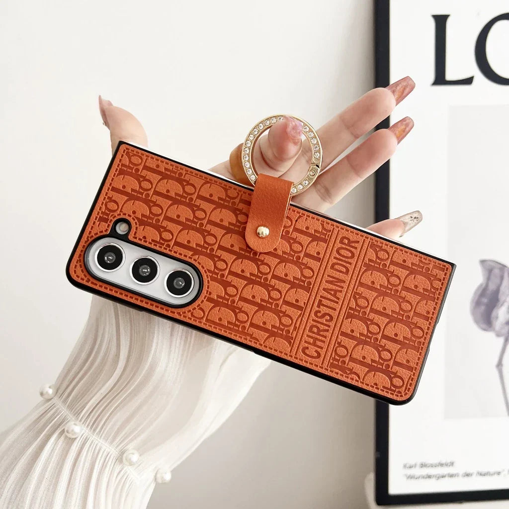 Elegant Ring Leather Case – Chic & Protective Design