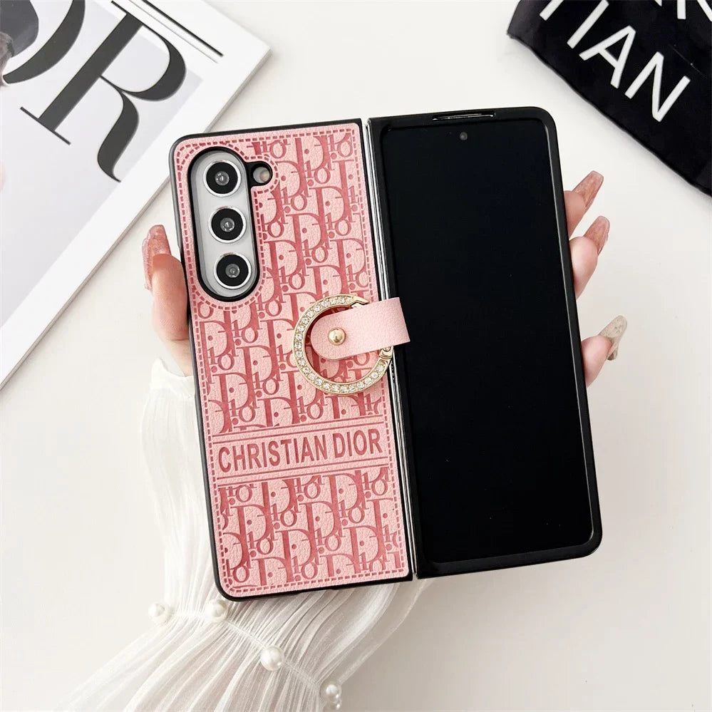 Elegant Ring Leather Case – Chic & Protective Design